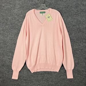 Vintage Sea Island Cotton Michael Thomas Mens Pullover Sweater Sz XL Preppy USA